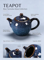 Aurora Sands Automatic Gongfu Tea Set - Tenmoku glazed tea set