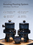 Aurora Sands Automatic Gongfu Tea Set - Tenmoku glazed tea set