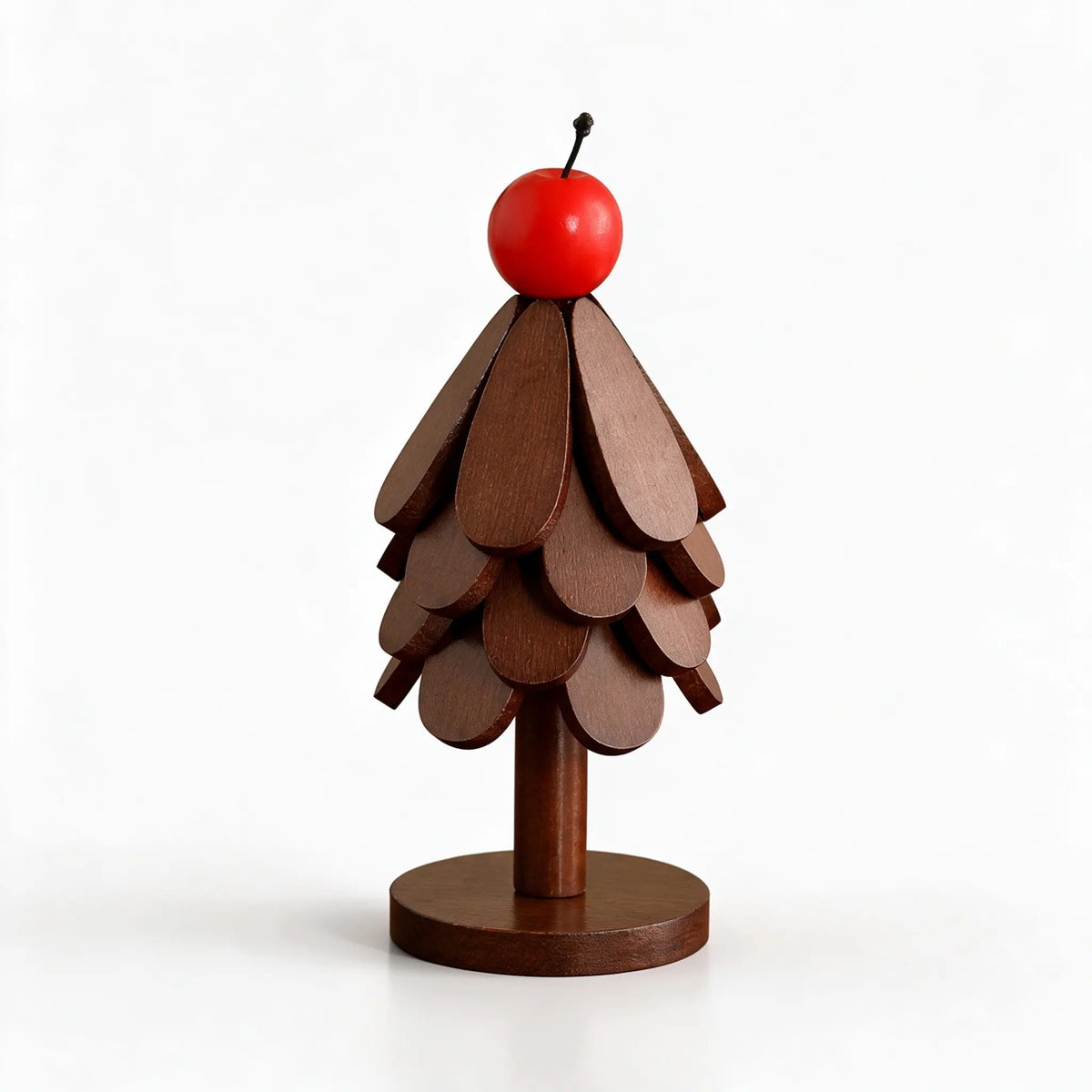 Christmas Tree Heat-Resistant Trivet Set — Foldable Wooden Coasters for Hot Dishes & Mugs