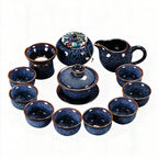 Aurora Sands Automatic Gongfu Tea Set - Tenmoku glazed tea set