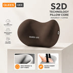Memory Foam Car Neck Pillow and Lumbar Support Set — Ergonomic Comfort for Long Drives