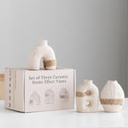 Handcrafted Earth-Glaze Ceramic Vase | Minimalist Small Bud Vase for Shelf & Table Decor