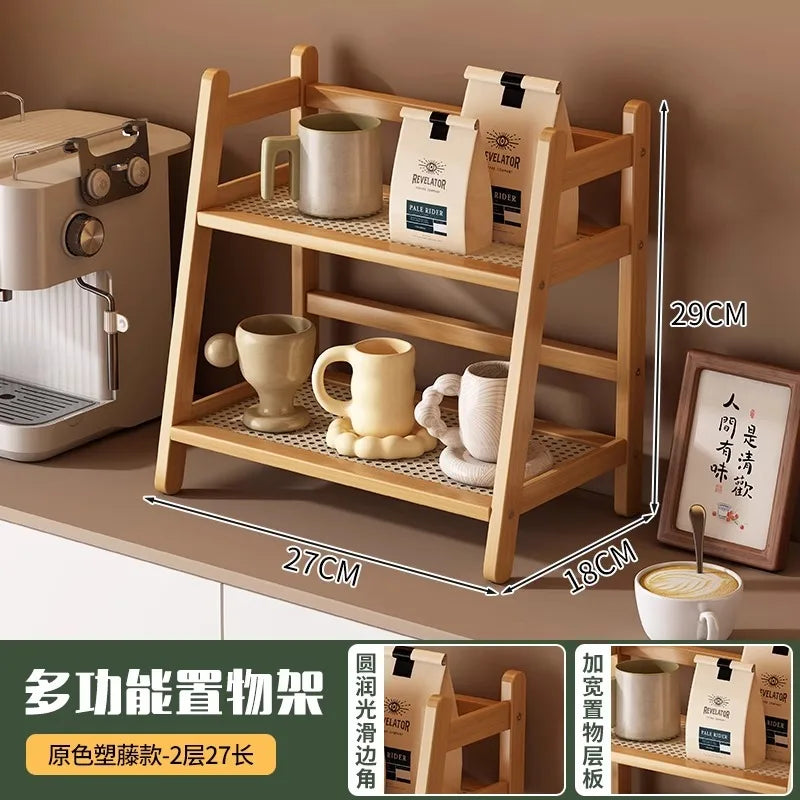 2-3 Layers Cup Holder Stand Tabletop Cup Storage Rack Tea Cup Coffee Cup Water Cup Organizer Entrance Placement Home Goods