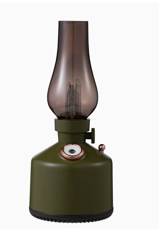 Retro Kerosene Lamp Humidifier — Vintage Decorative Ultrasonic Humidifier for Desk & Bedroom