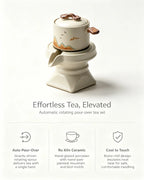 MOTOLIV Automatic Pour-Over Tea Set — Hand-Glazed Ru Kiln Porcelain