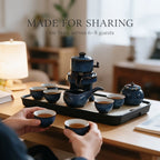 Aurora Sands Automatic Gongfu Tea Set - Tenmoku glazed tea set